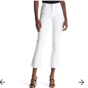 Paige Rory Crop Flare White jeans